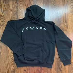 Urban Outfitters F•R•I•E•N•D•S unisex black hoodie size small